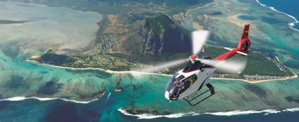 45 minuten durende panoramische helikoptervlucht boven Mauritius